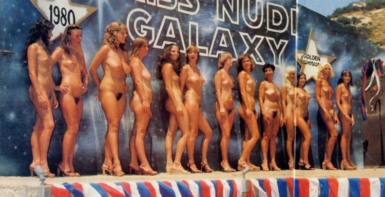 Beauty contest of naked women