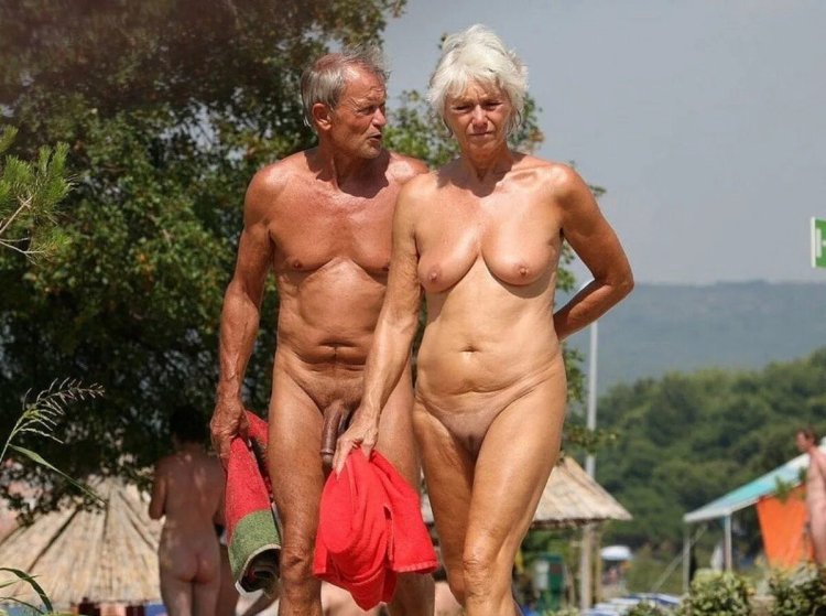 Naked old women with naked old people