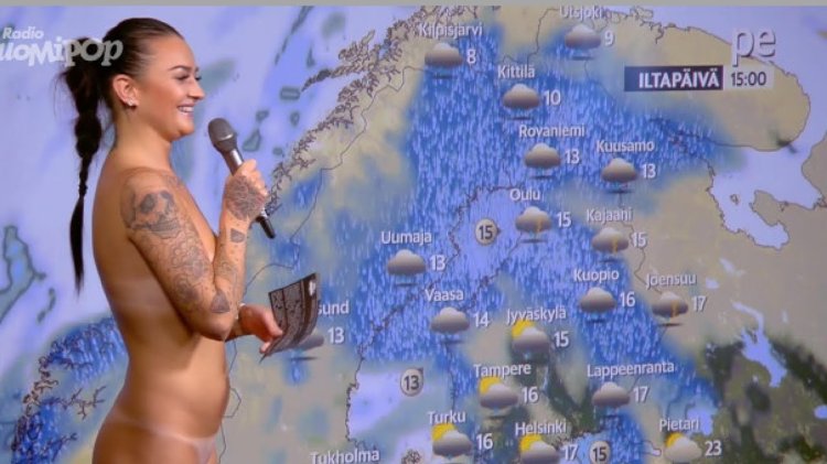 Nude leading weather forecast