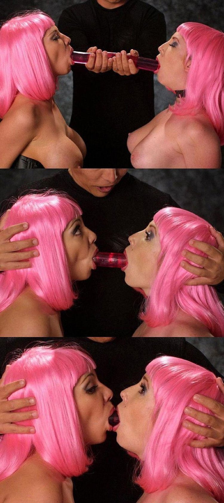 Porn actress with pink hair