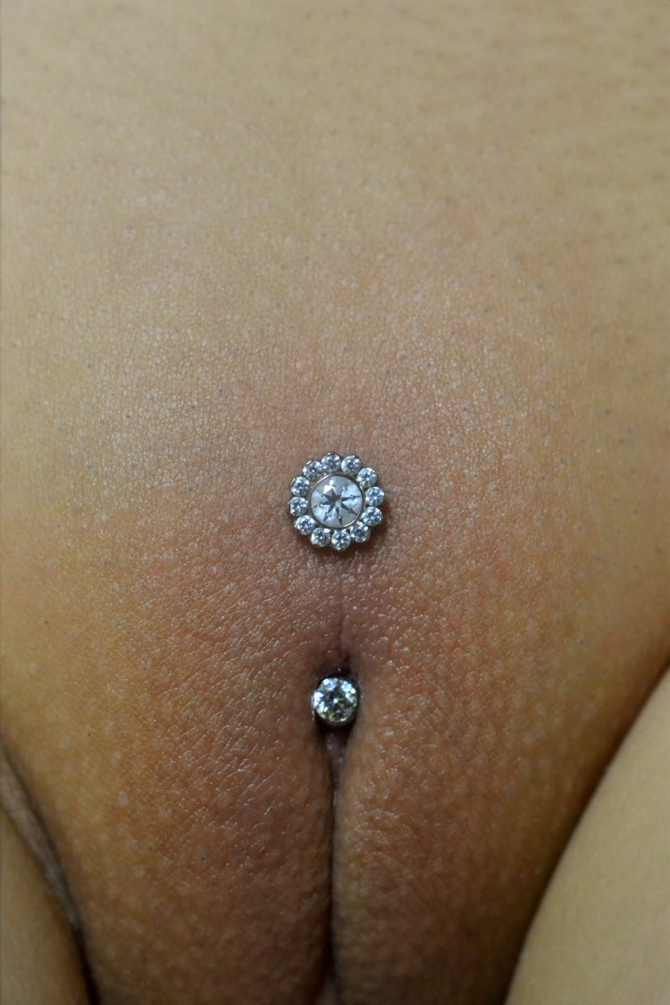 Intimate female piercing