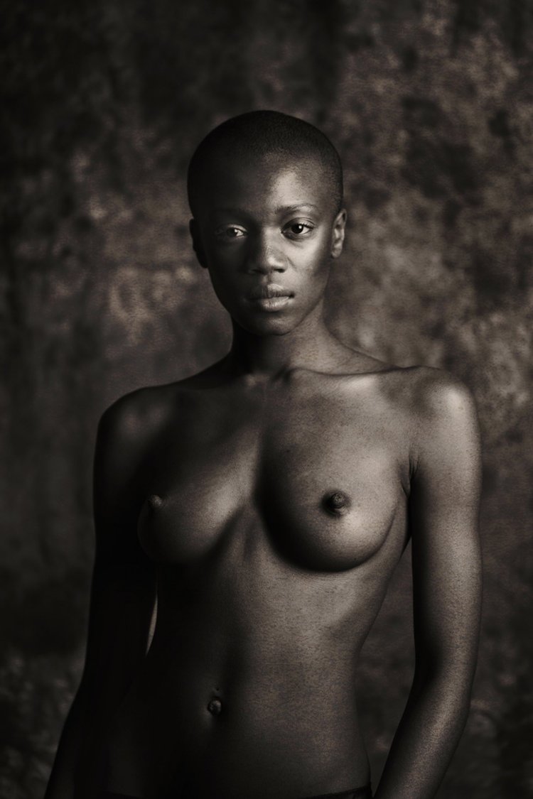 Very black naked black women