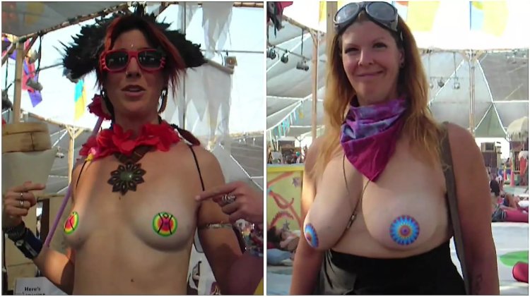 Naked boobs at the Woodstock festival