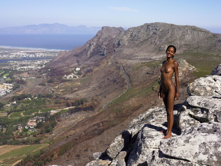 Nude in the mountains