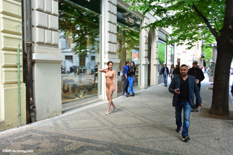 Walks naked Nude in Public Nip Activity