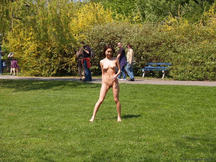 Naked in the park