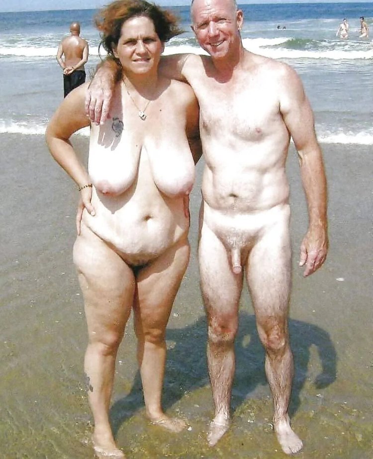 Naked elderly couples