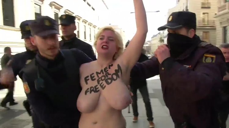 Naked activists