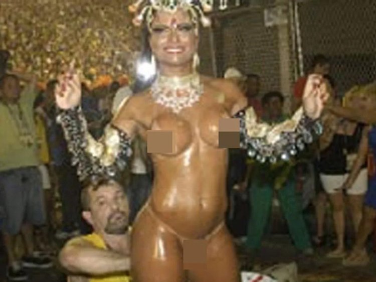 Naked Brazilians on the Carnival