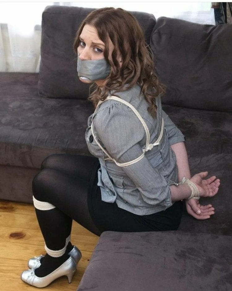 Bondage gag from panties