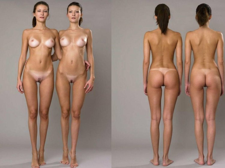 Naked women in front