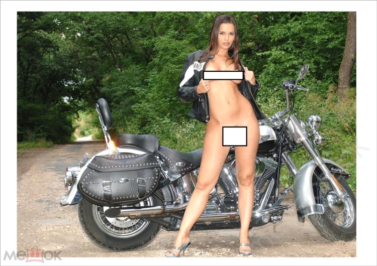 Naked chicks on motorcycles