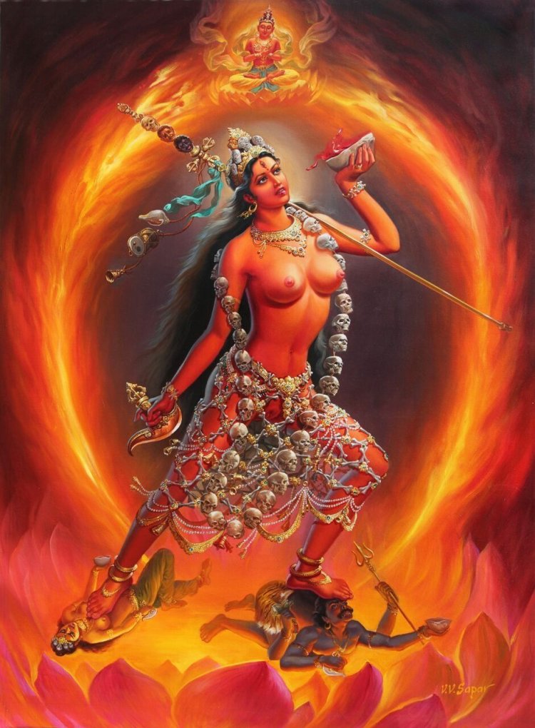 The goddess Kali