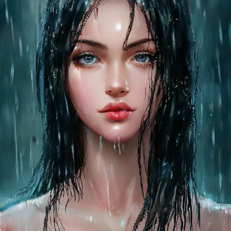 Girls in the rain