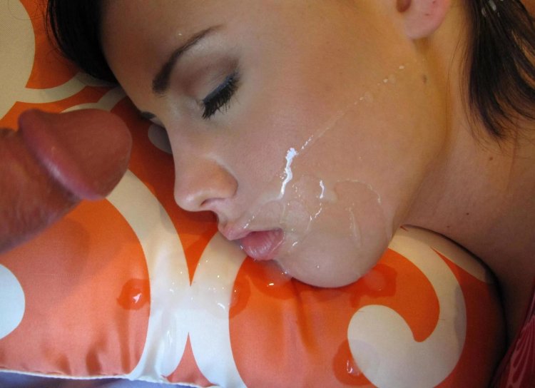 Sleeping girls cum on the face