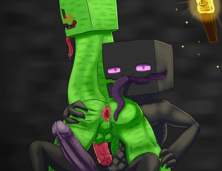 Cryper and Enderman