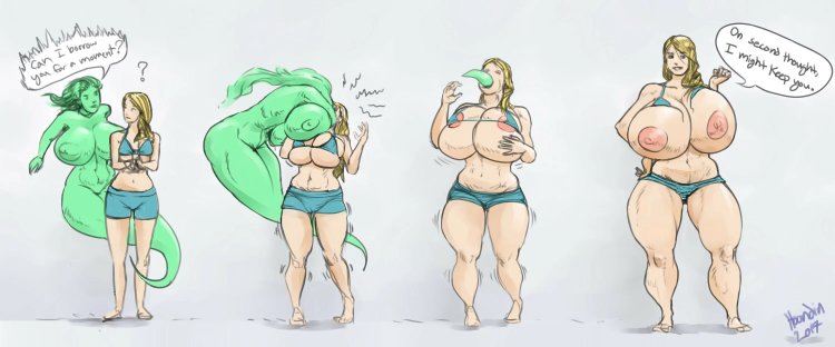 Big boobs transformation