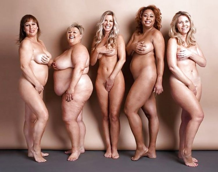 Many naked adult women