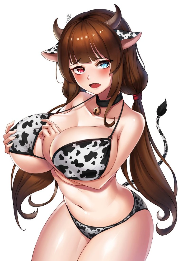 Girl cow anime