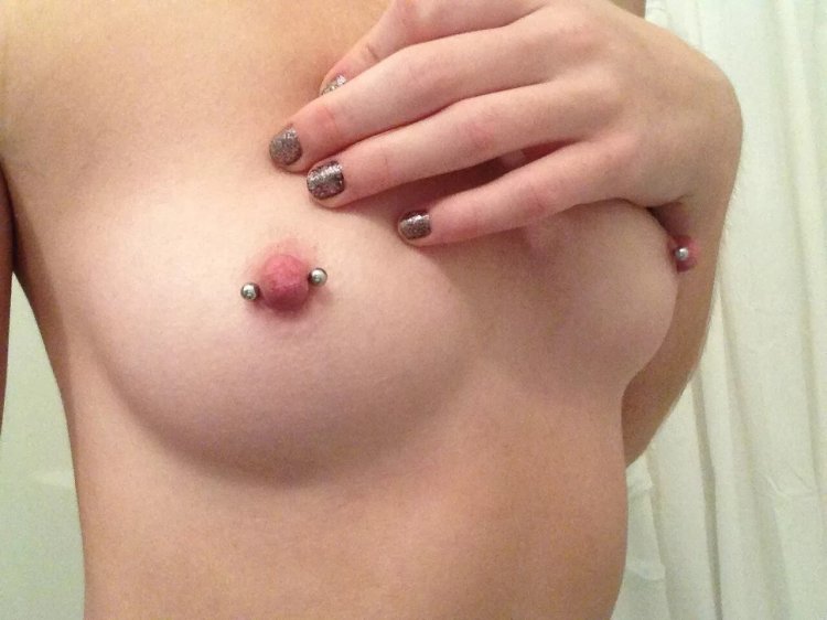 Piercing of the nipples of girls