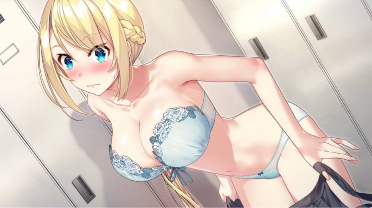 Hentai blonde small breasts