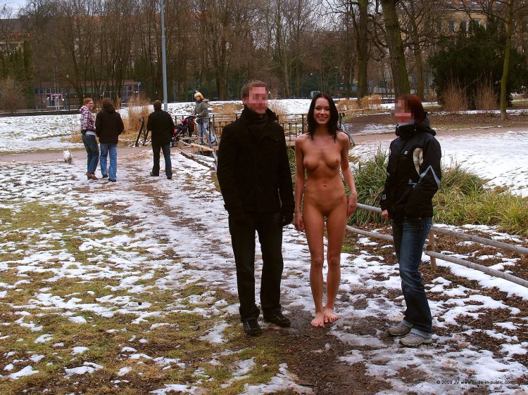 Naked girls on the streets