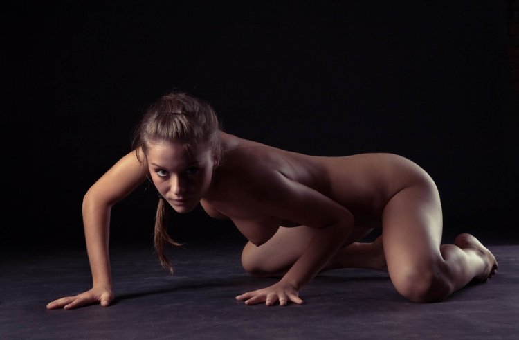 Naked young gymnasts