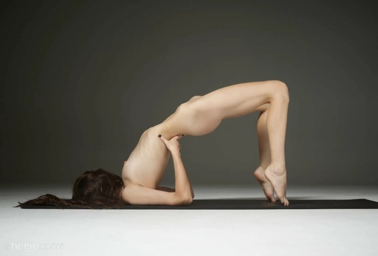 Naked yoga