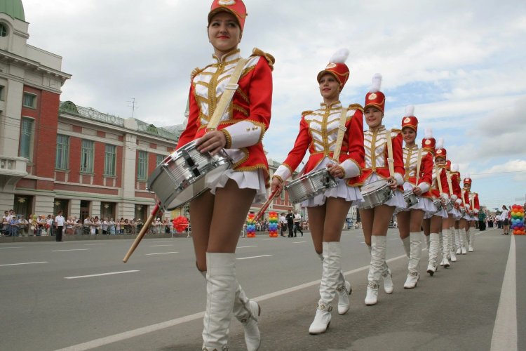 Show of drummers dynasty Yekaterinburg