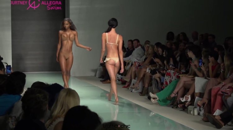 Naked on the catwalk