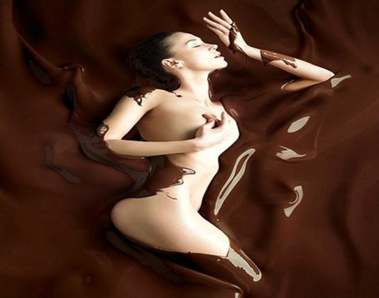 Girl in chocolate