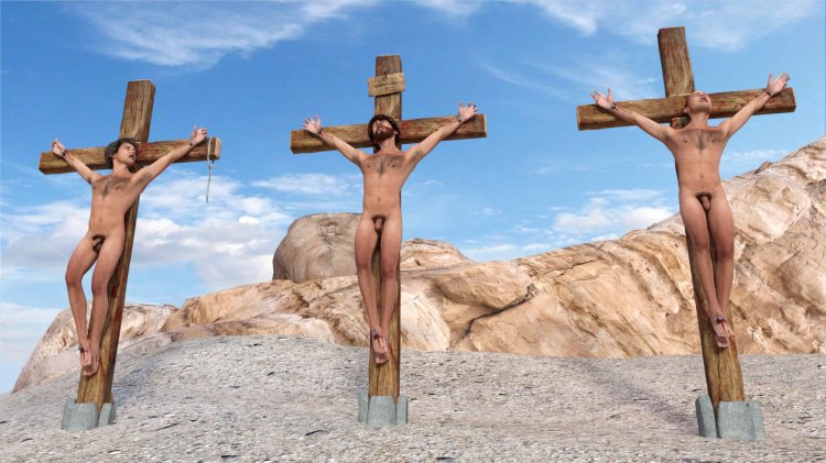 The crucifixion of Jesus Christ