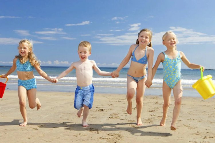 Kids on the beach