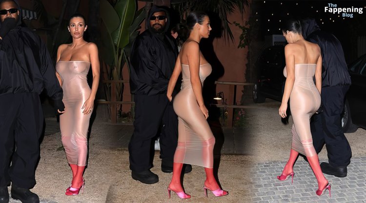 Kim Kardashian naked dress