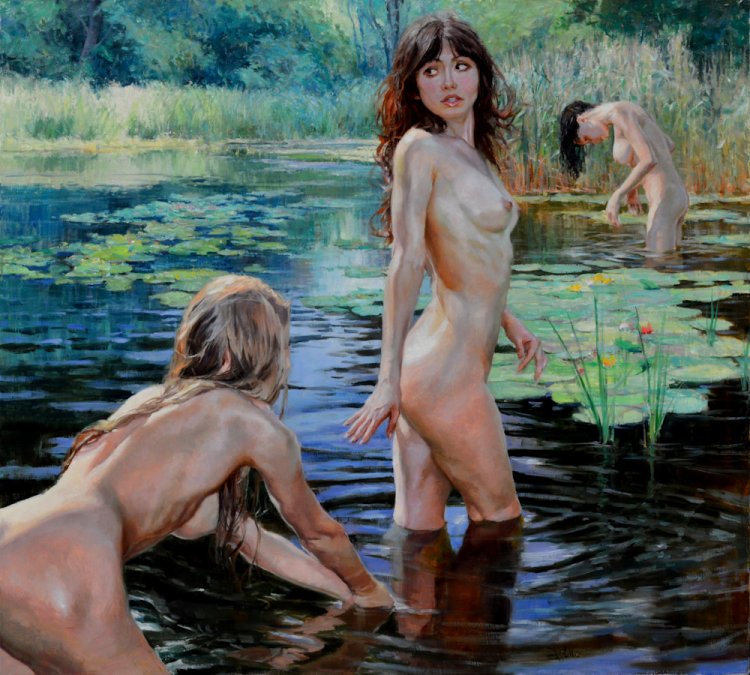 Female nudity in art