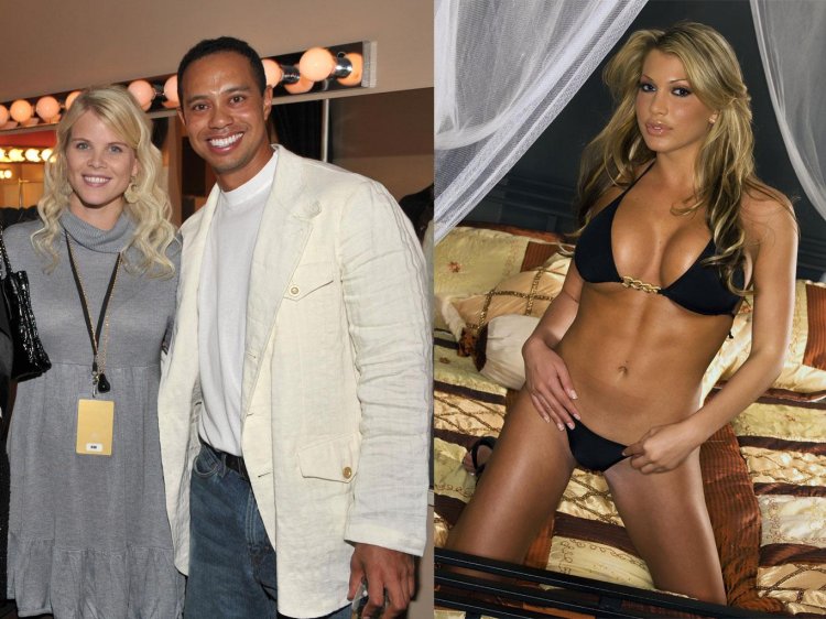 Elin Nordegren and Tiger Woods