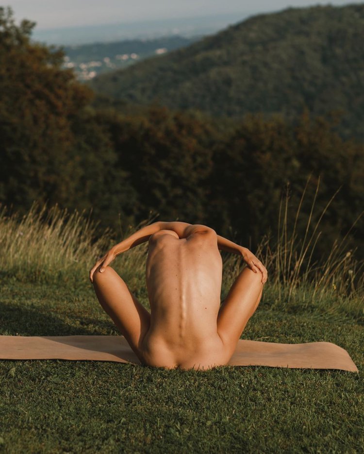 Beautiful yoga girl