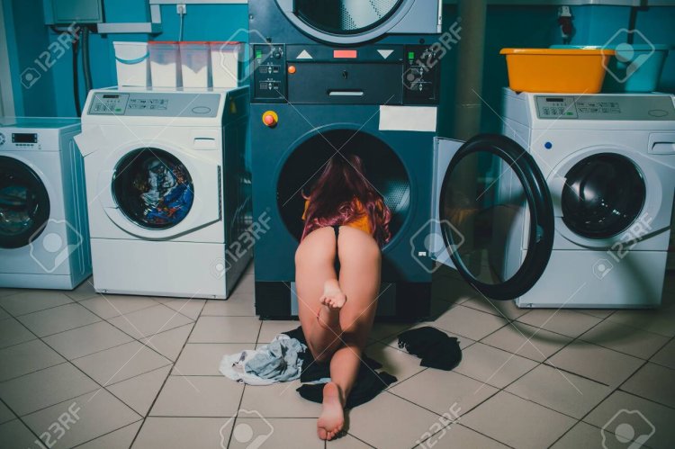 In the laundry